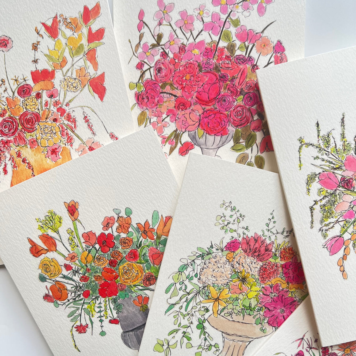 Tulip Display Blank Greeting Card |Floral Display Greeting Card
