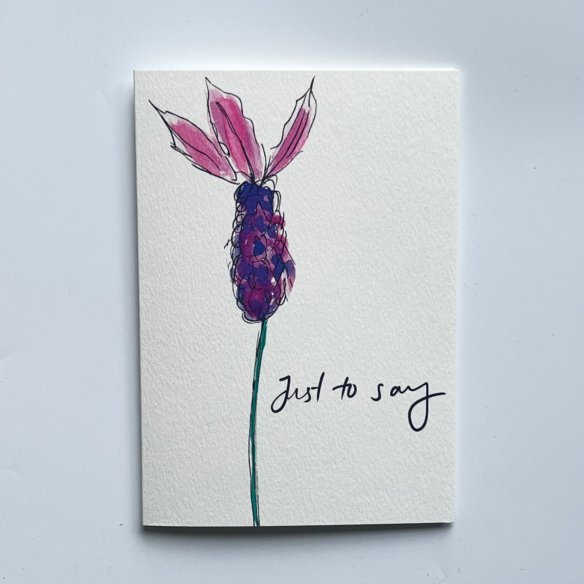 Just to say Lavender | Thinking of you Card | Lavender Cars