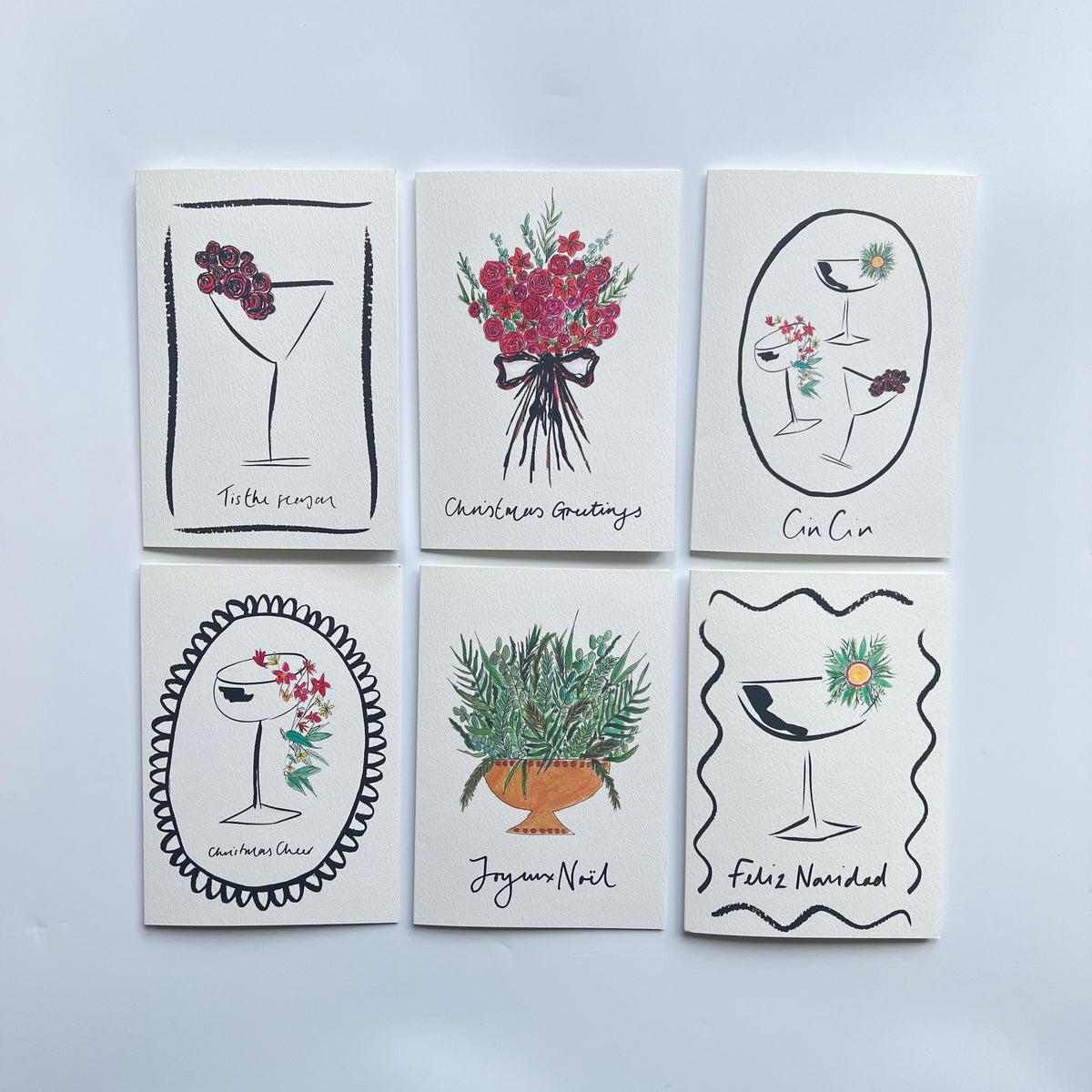 6 Pack Christmas Cards