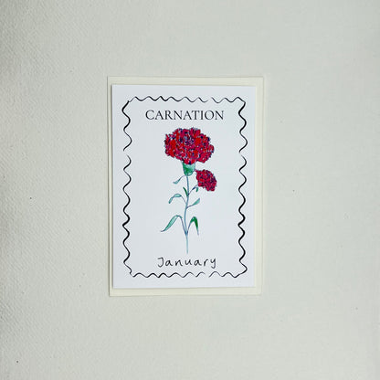 Birth Flower Card Collection - 12 Pack
