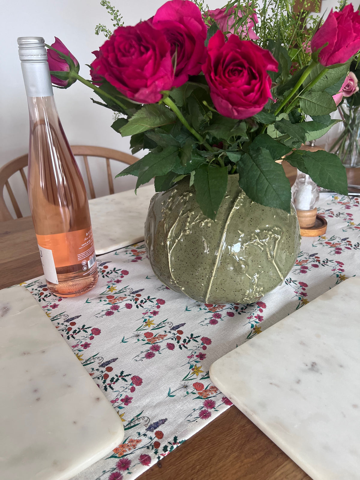 Table Runner - Birth Flower Squiggle