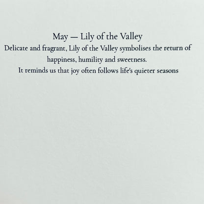 May Birth Card - Lily of the Valley