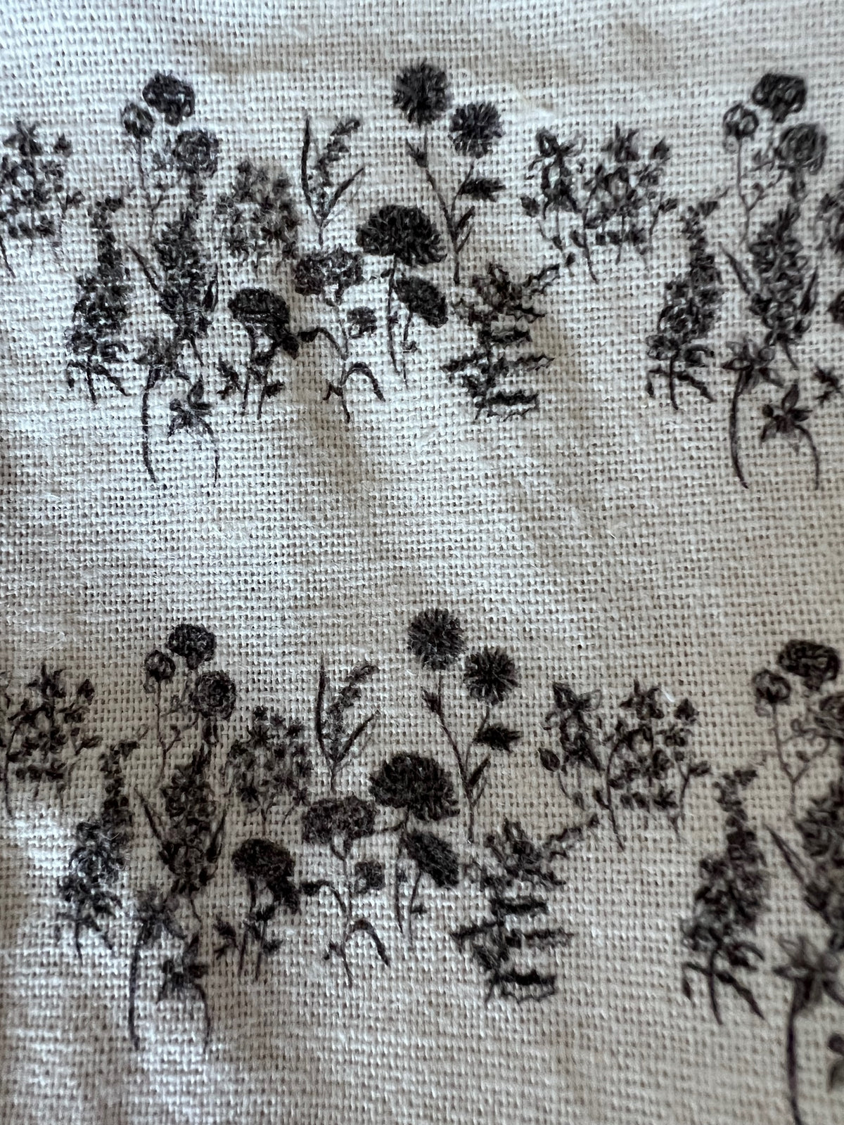 Table Runner - Birth Flower Monochrome