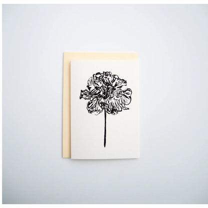 Peony 04 | Peony Greeting Card