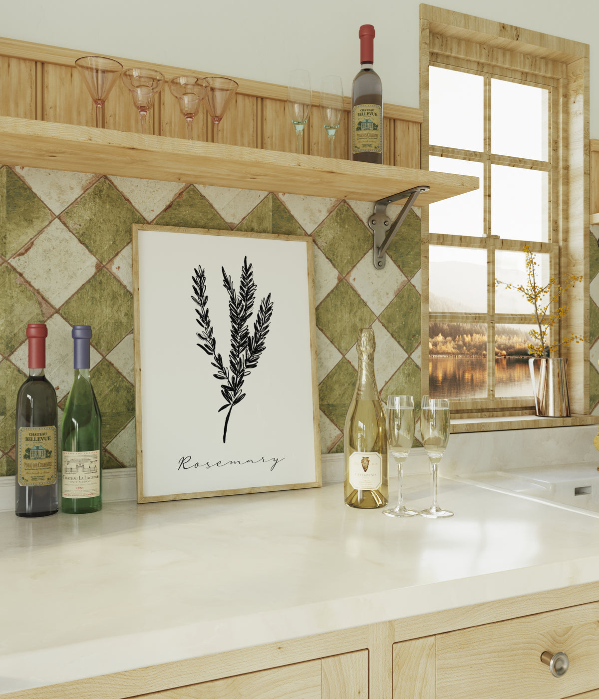 Rosemary Art Print | Foodie Print | Kitchen print