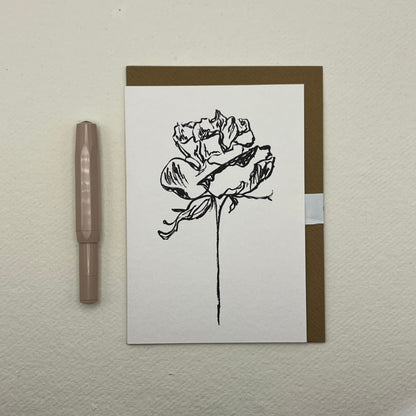 Rose 06 Queen Rose Greeting Card | Rose Notelet Card