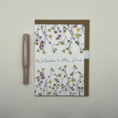 New Baby Greeting Card | Welcome Little on Greeting Card