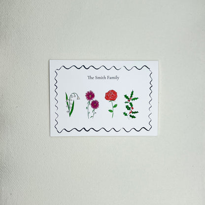 Personalised Family Card - Landscape