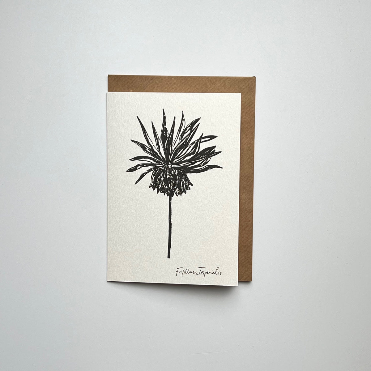 Fritillaria Flower Art Card | Floral Art Greeting card | Blank flower card