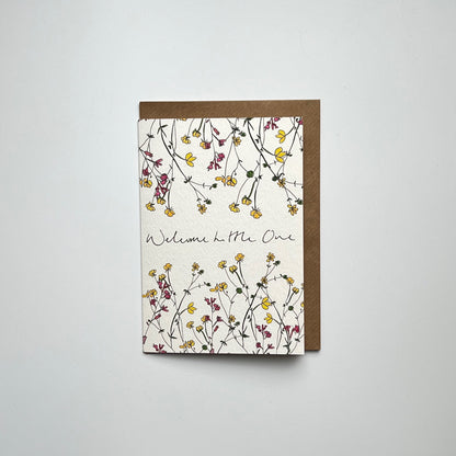 New Baby Greeting Card | Welcome Little on Greeting Card