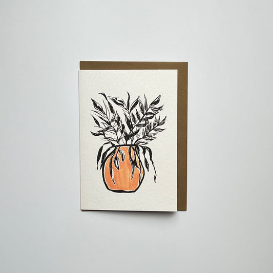 Olive Branches in Terracotta