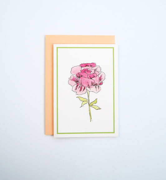Frame Peony Card