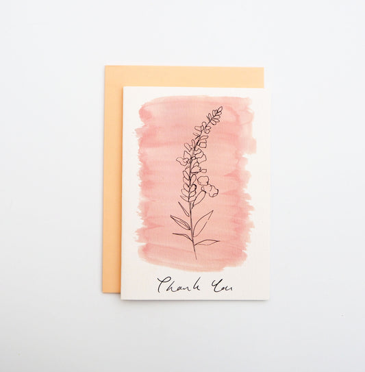 Thank you Snapdragon Colour Wash Card