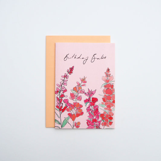 Birthday Babe Snapdragon Card
